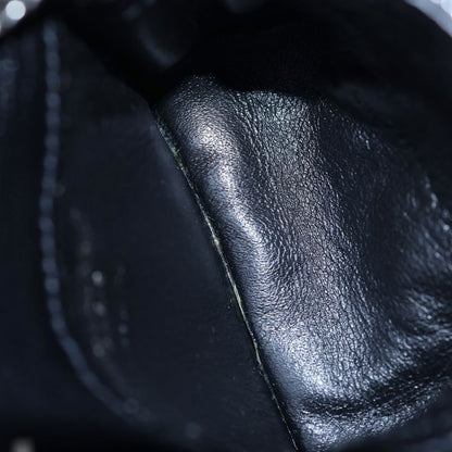 Saint Laurent Yves Niki Leather Mini Chain Shoulder Bag Black