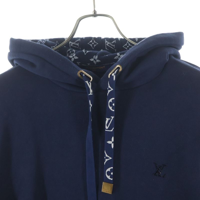 Louis Vuitton Cotton Hoodie Monogram Navy