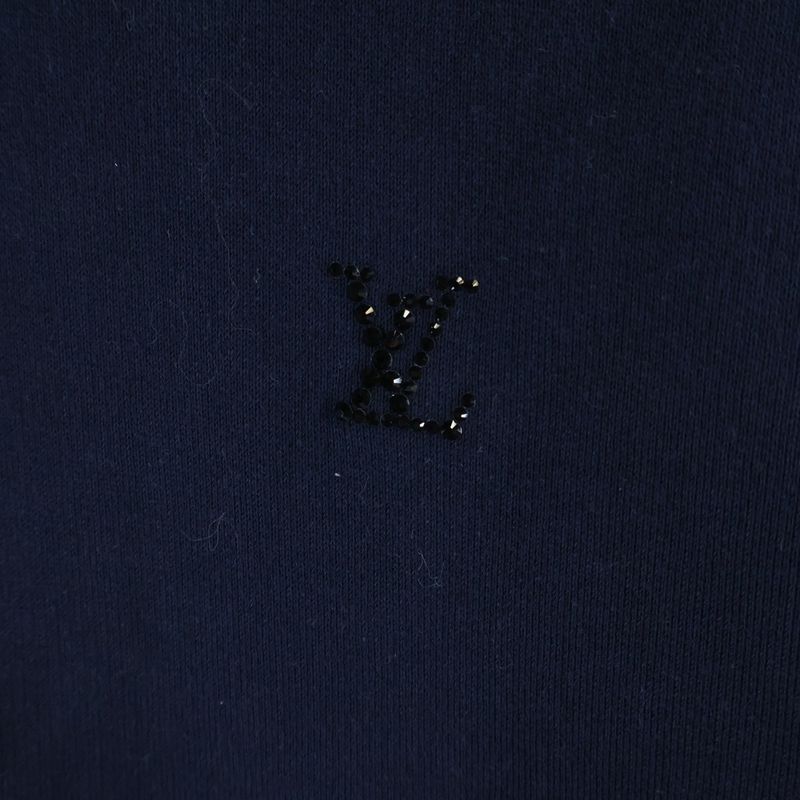 Louis Vuitton Cotton Hoodie Monogram Navy