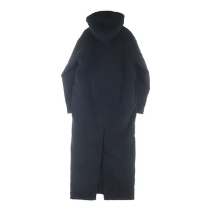 Balenciaga Dril Hooded Jacket Shirt Hoodie Coat Long with Hood Black