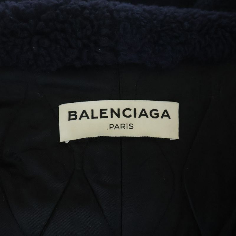 Balenciaga Dril Hooded Jacket Shirt Hoodie Coat Long with Hood Black