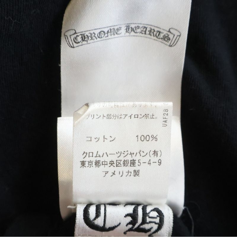 Chrome Hearts Boost Hollywood L S Tee Logo Print Crew Neck Long Sleeve T-Shirt