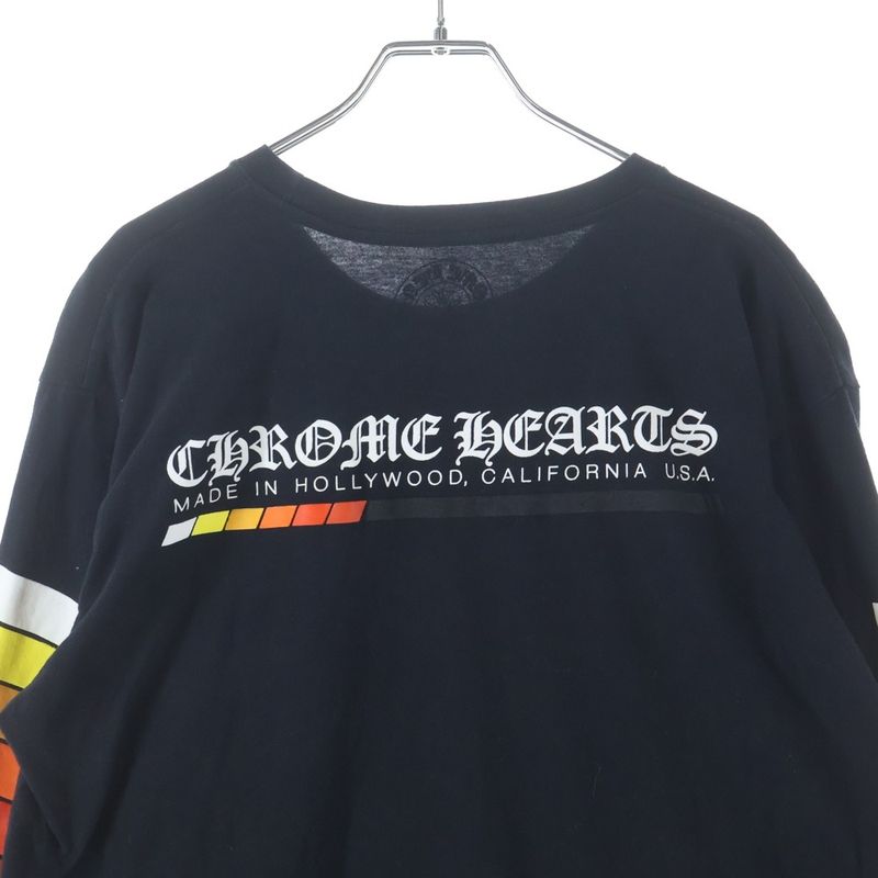 Chrome Hearts Boost Hollywood L S Tee Logo Print Crew Neck Long Sleeve T-Shirt