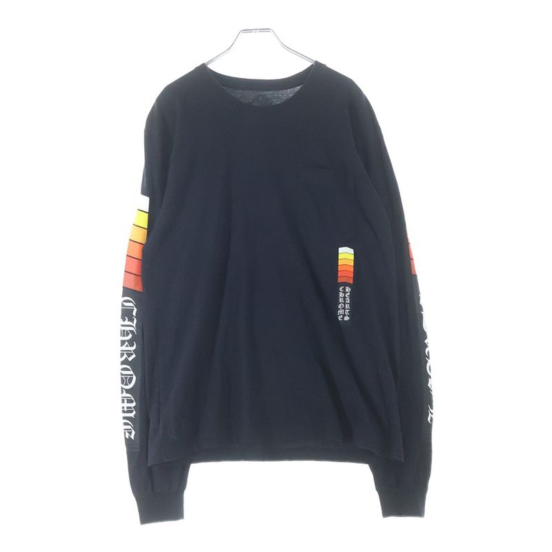 Chrome Hearts Boost Hollywood L S Tee Logo Print Crew Neck Long Sleeve T-Shirt
