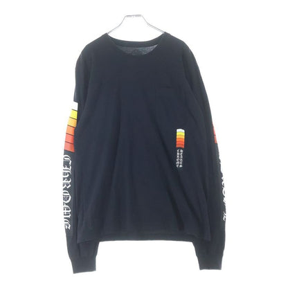 Chrome Hearts Boost Hollywood L S Tee Logo Print Crew Neck Long Sleeve T-Shirt
