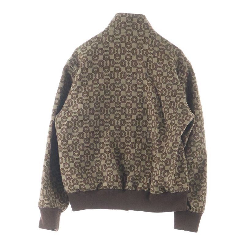 Gucci Horsebit Jacquard Wool Jacket Brown