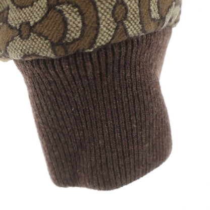 Gucci Horsebit Jacquard Wool Jacket Brown