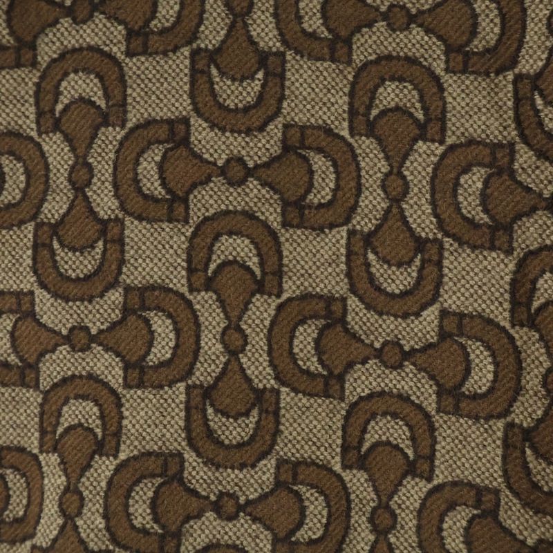 Gucci Horsebit Jacquard Wool Jacket Brown