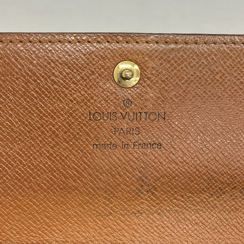 Louis Vuitton Wallet Monogram Porte-Monnaie Cles Brown