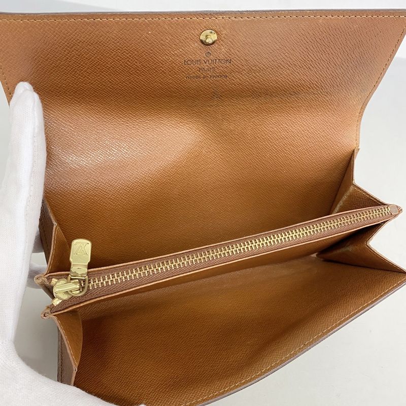 Louis Vuitton Wallet Monogram Porte-Monnaie Cles Brown