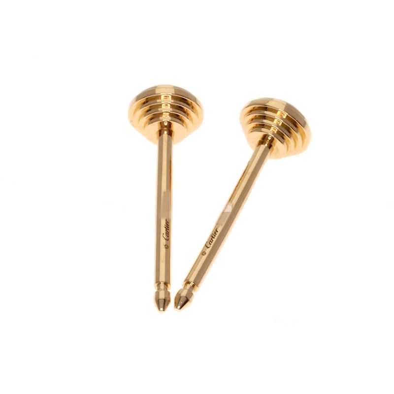 Cartier Damier XS Diamond Earrings 18k Pink Gold