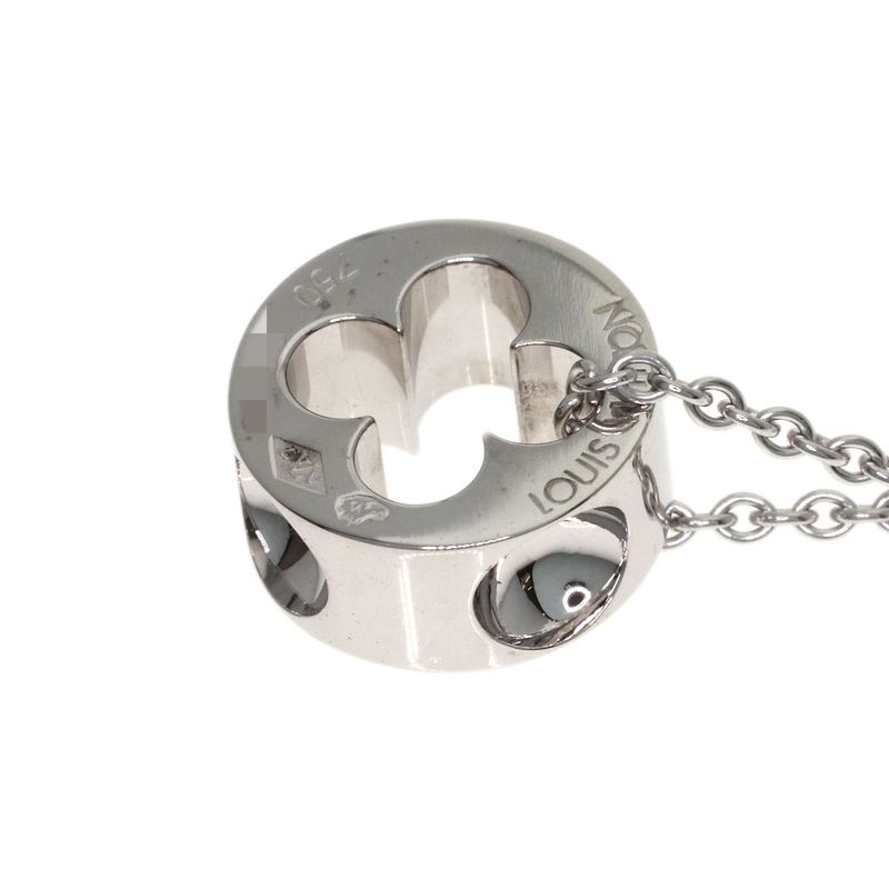 Louis Vuitton Pendentif Empreinte Necklace 18k White Gold