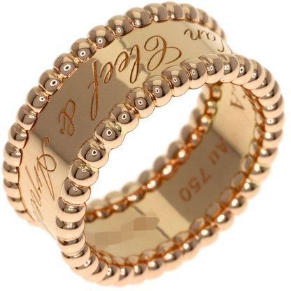 Van Cleef & Arpels Perlee Signature Ring 18k Pink Gold