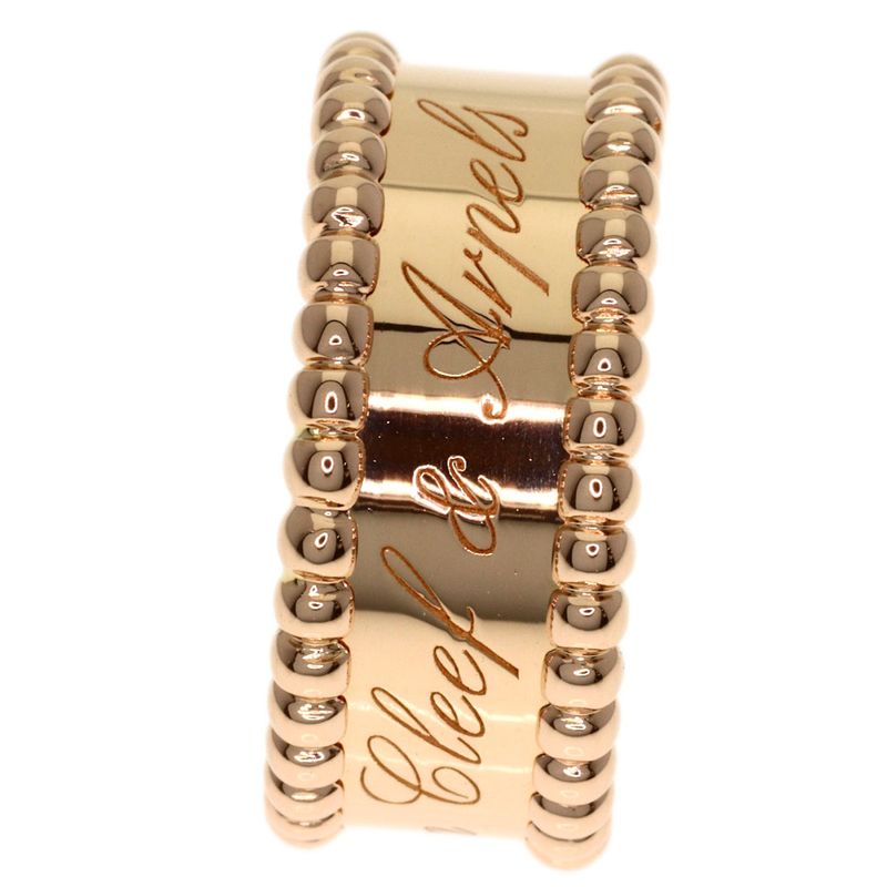 Van Cleef & Arpels Perlee Signature Ring 18k Pink Gold