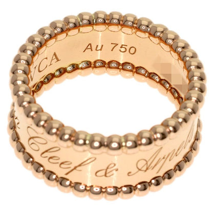 Van Cleef & Arpels Perlee Signature Ring 18k Pink Gold