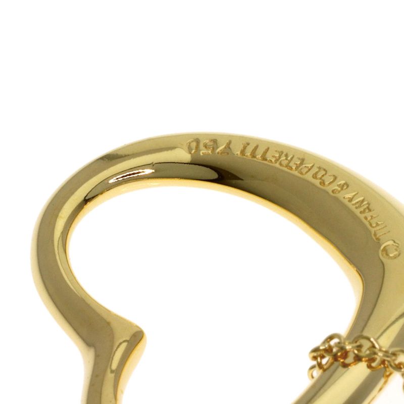 Tiffany & Co Open Heart Necklace 18k Yellow Gold