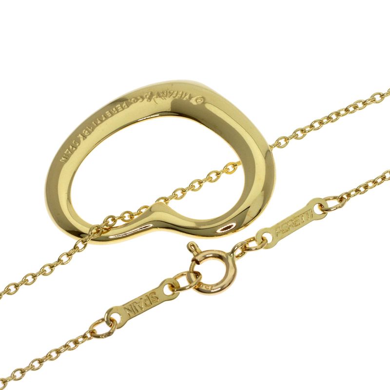 Tiffany & Co Open Heart Necklace 18k Yellow Gold
