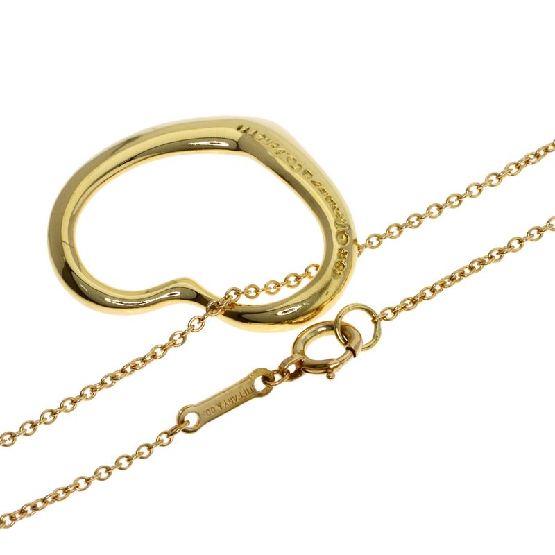 Tiffany & Co Open Heart Necklace 18k Yellow Gold