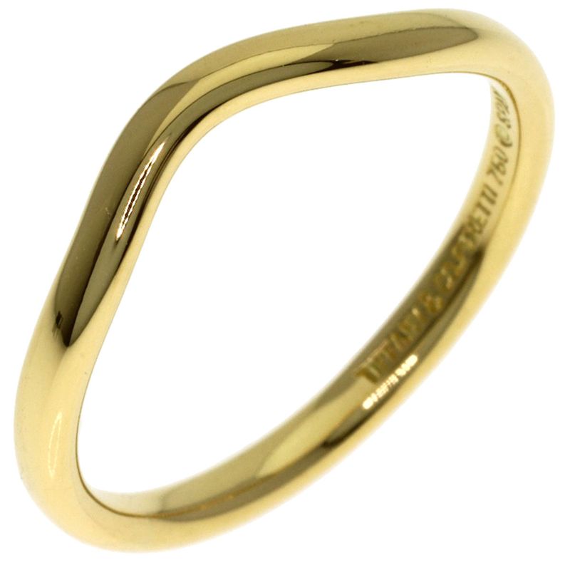 Tiffany & Co T Cube Band Ring 18k Yellow Gold