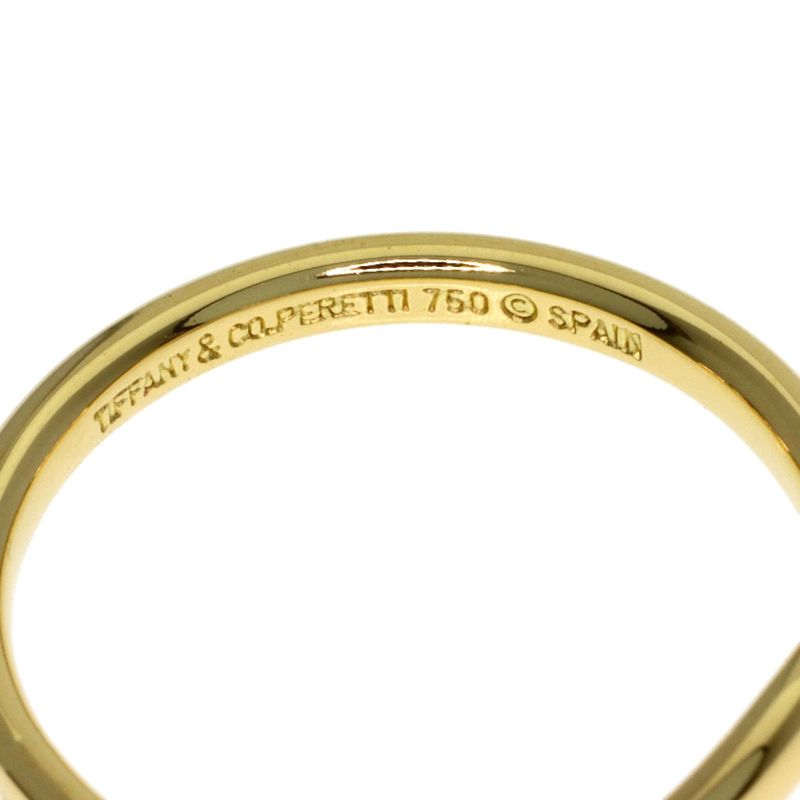Tiffany & Co T Cube Band Ring 18k Yellow Gold