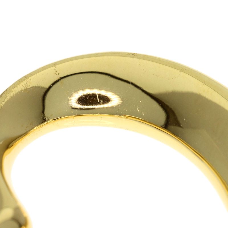 Tiffany & Co Open Heart Pendant Top 18k Yellow Gold