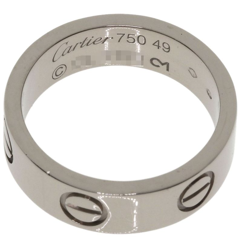 Cartier Love Ring 49 18k White Gold