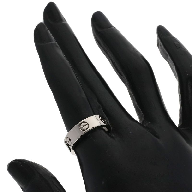 Cartier Love Ring 53 18k White Gold