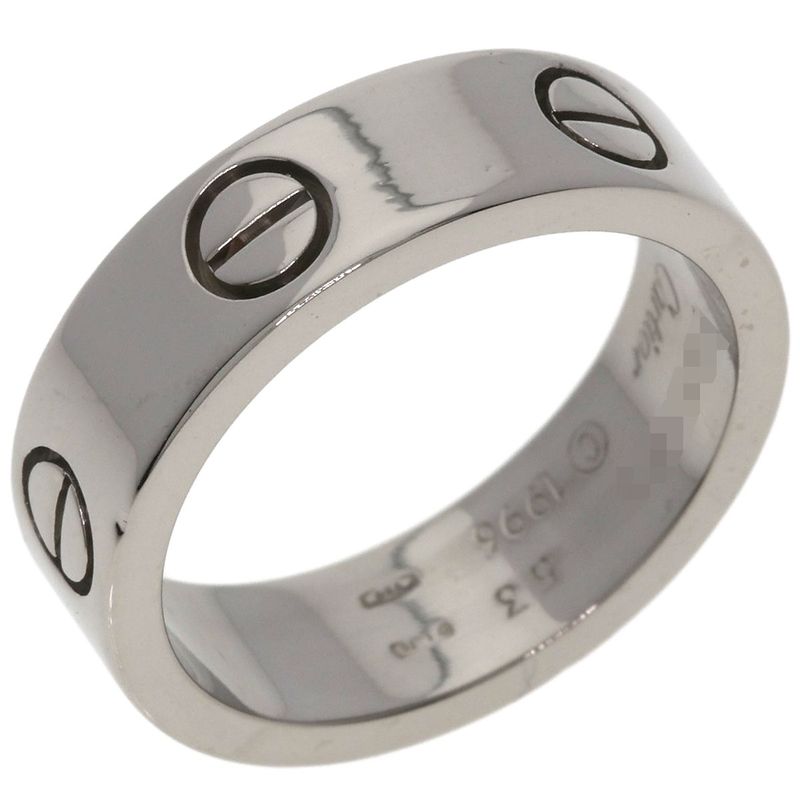 Cartier Love Ring 53 18k White Gold
