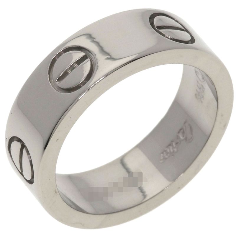Cartier Love Ring 48 18k White Gold
