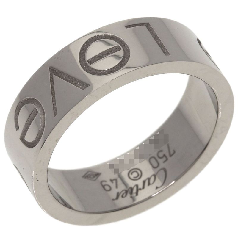 Cartier Love Ring Christmas Limited 49 18k White Gold