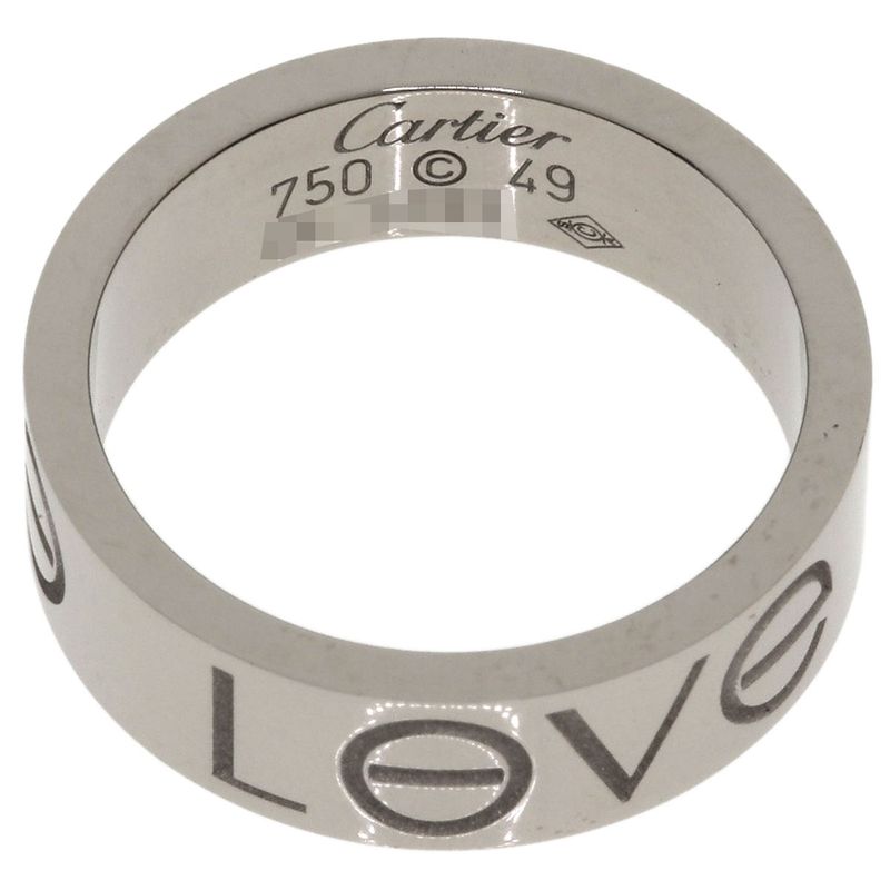Cartier Love Ring Christmas Limited 49 18k White Gold