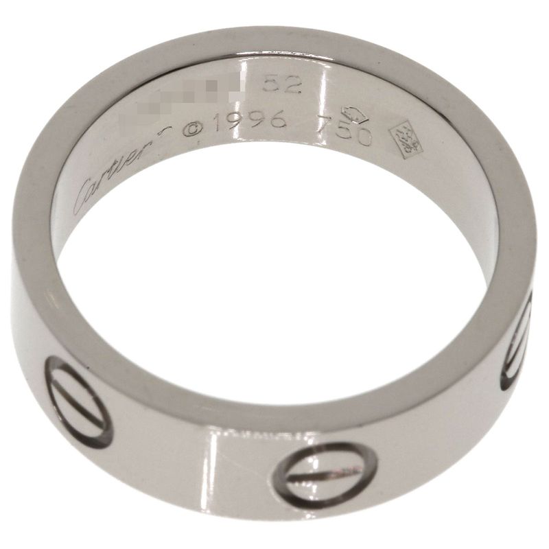 Cartier Love Ring 52 18k White Gold
