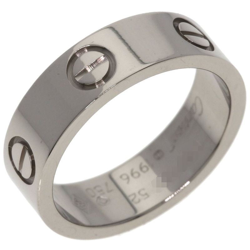 Cartier Love Ring 52 18k White Gold