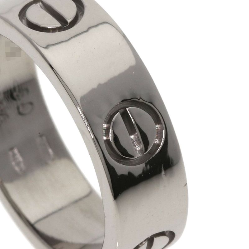Cartier Love Ring 50 18k White Gold