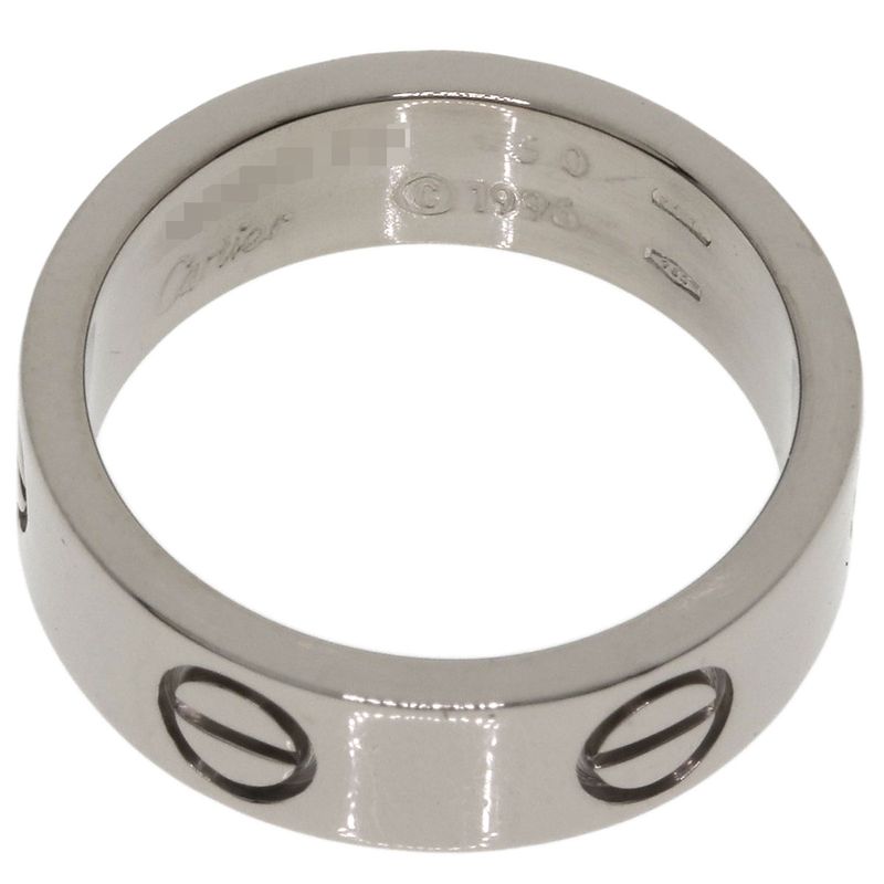 Cartier Love Ring 50 18k White Gold