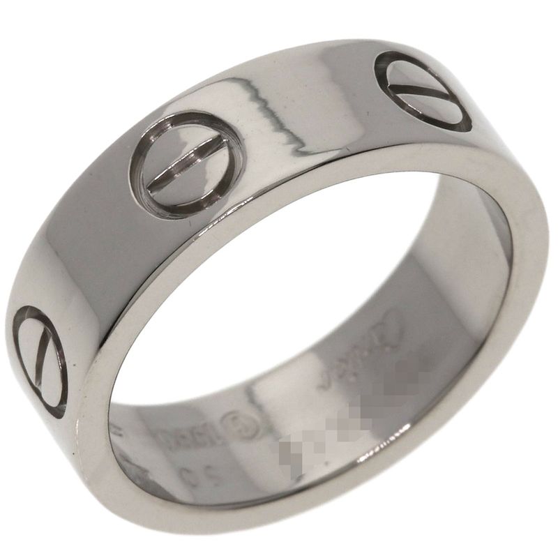 Cartier Love Ring 50 18k White Gold