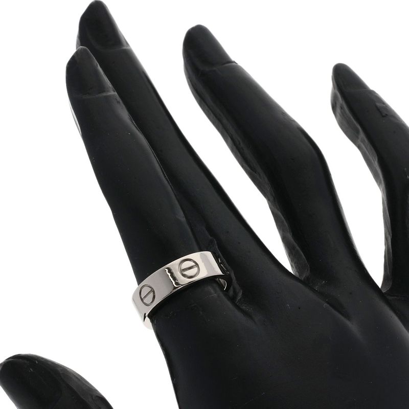 Cartier Love Ring 50 18k White Gold