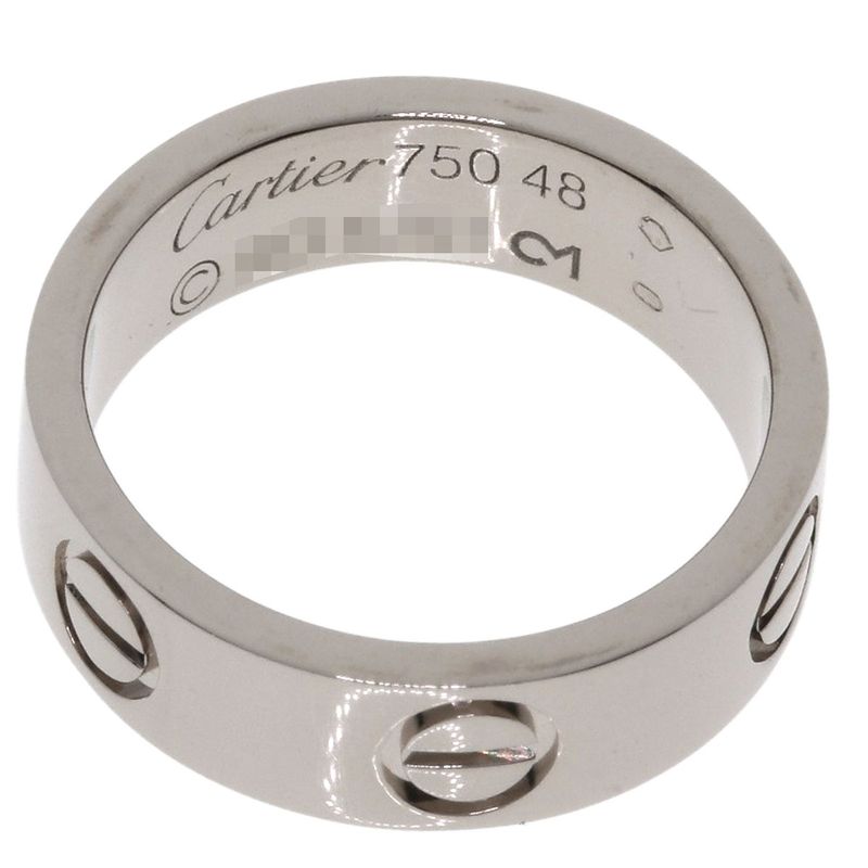 Cartier Love Ring 48 18k White Gold