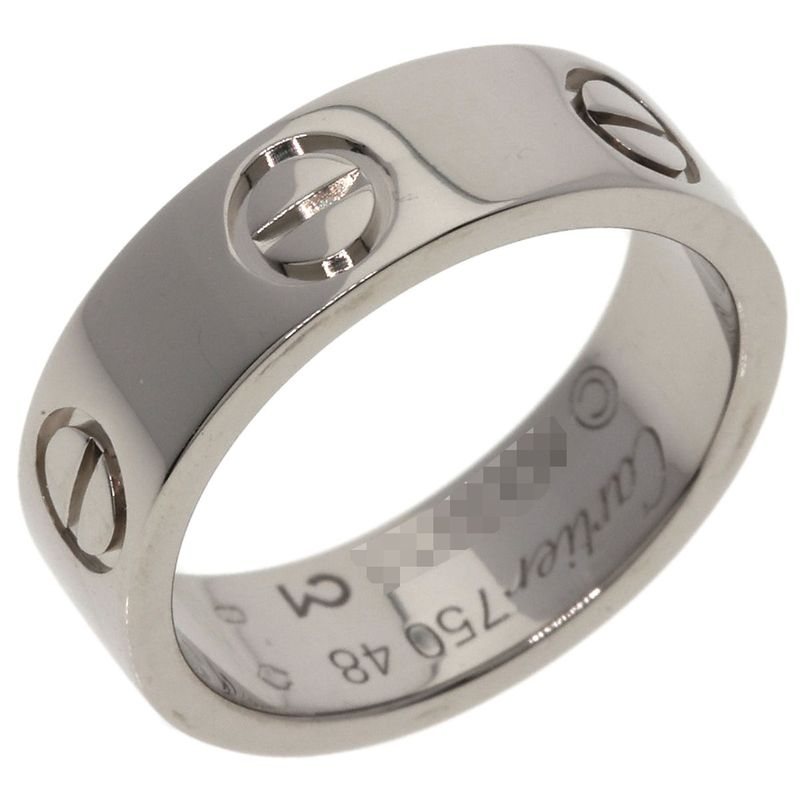 Cartier Love Ring 48 18k White Gold