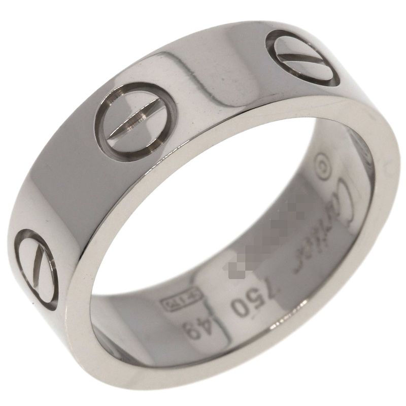 Cartier Love Ring 49 18k White Gold