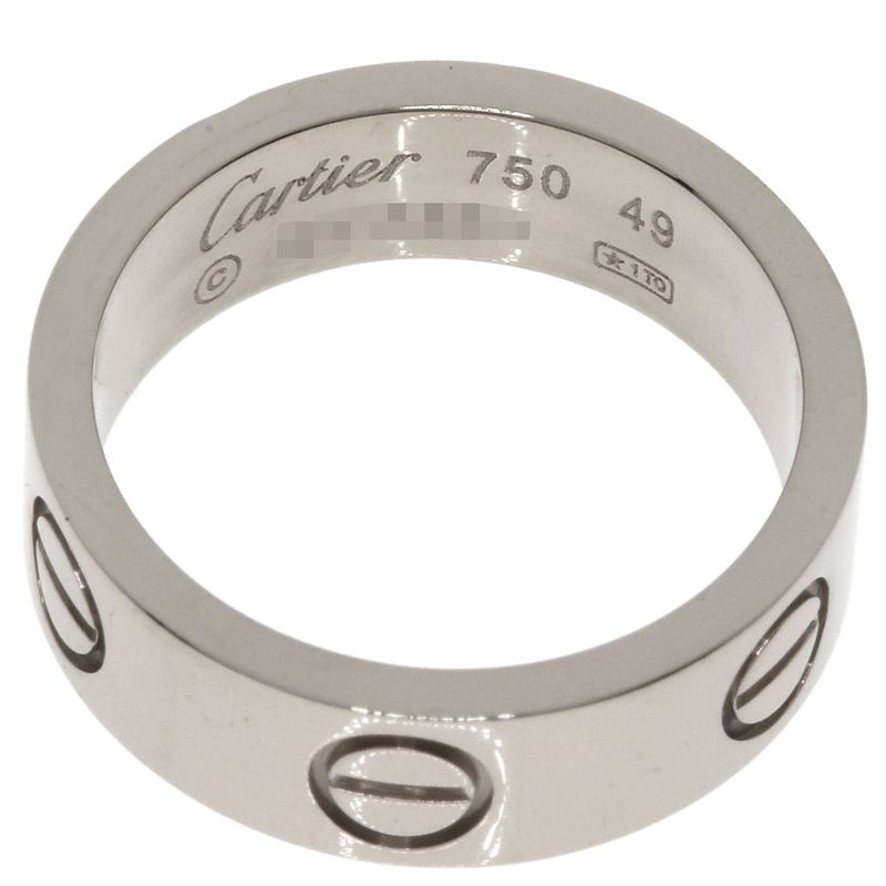 Cartier Love Ring 49 18k White Gold