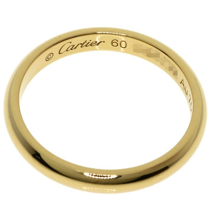 Cartier Wedding Band 60 Ring 18k Yellow Gold