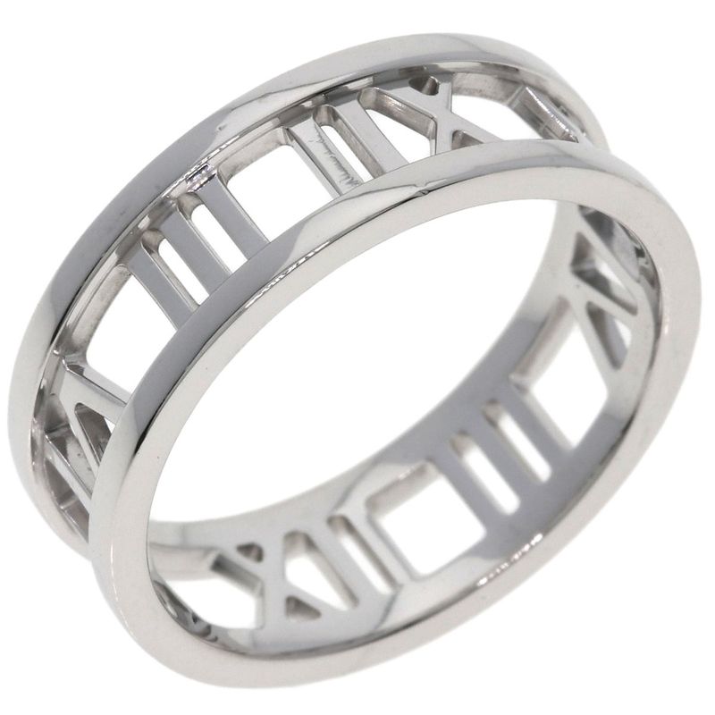 Tiffany & Co Atlas Open Ring 18k White Gold
