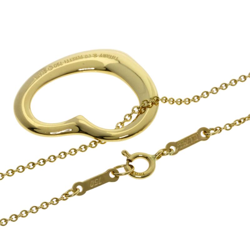 Tiffany & Co Open Heart Necklace 18k Yellow Gold