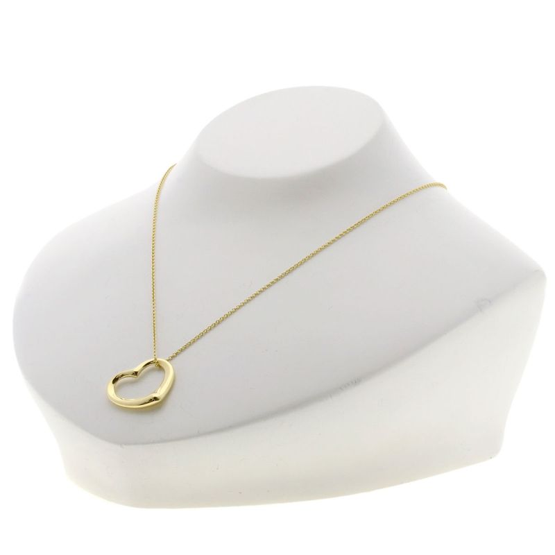 Tiffany & Co Open Heart Necklace 18k Yellow Gold