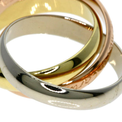 Cartier Trinity Color 50 Ring 18k Yellow Gold 18k Pink White