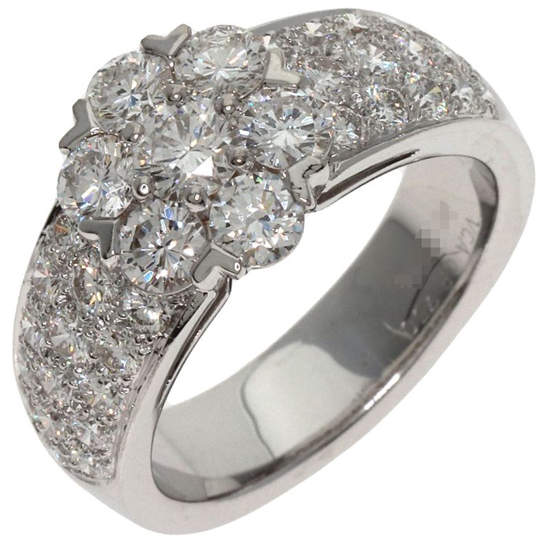 Van Cleef & Arpels Fullette Diamond Ring 18k White Gold