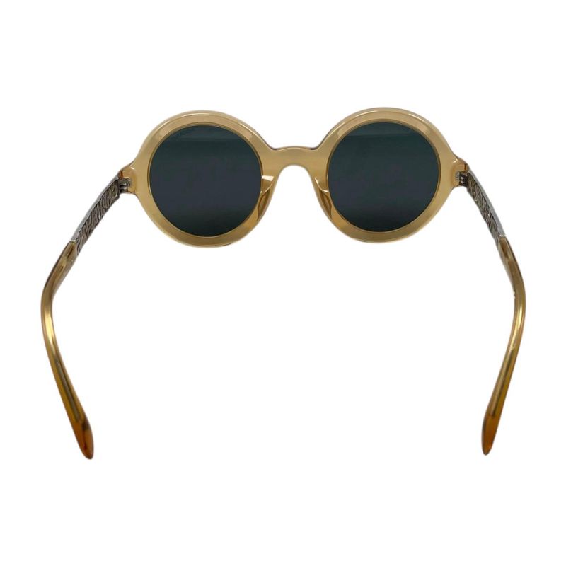 Chanel Sunglasses Clear Frame Logo Brown Silver Eyewear
