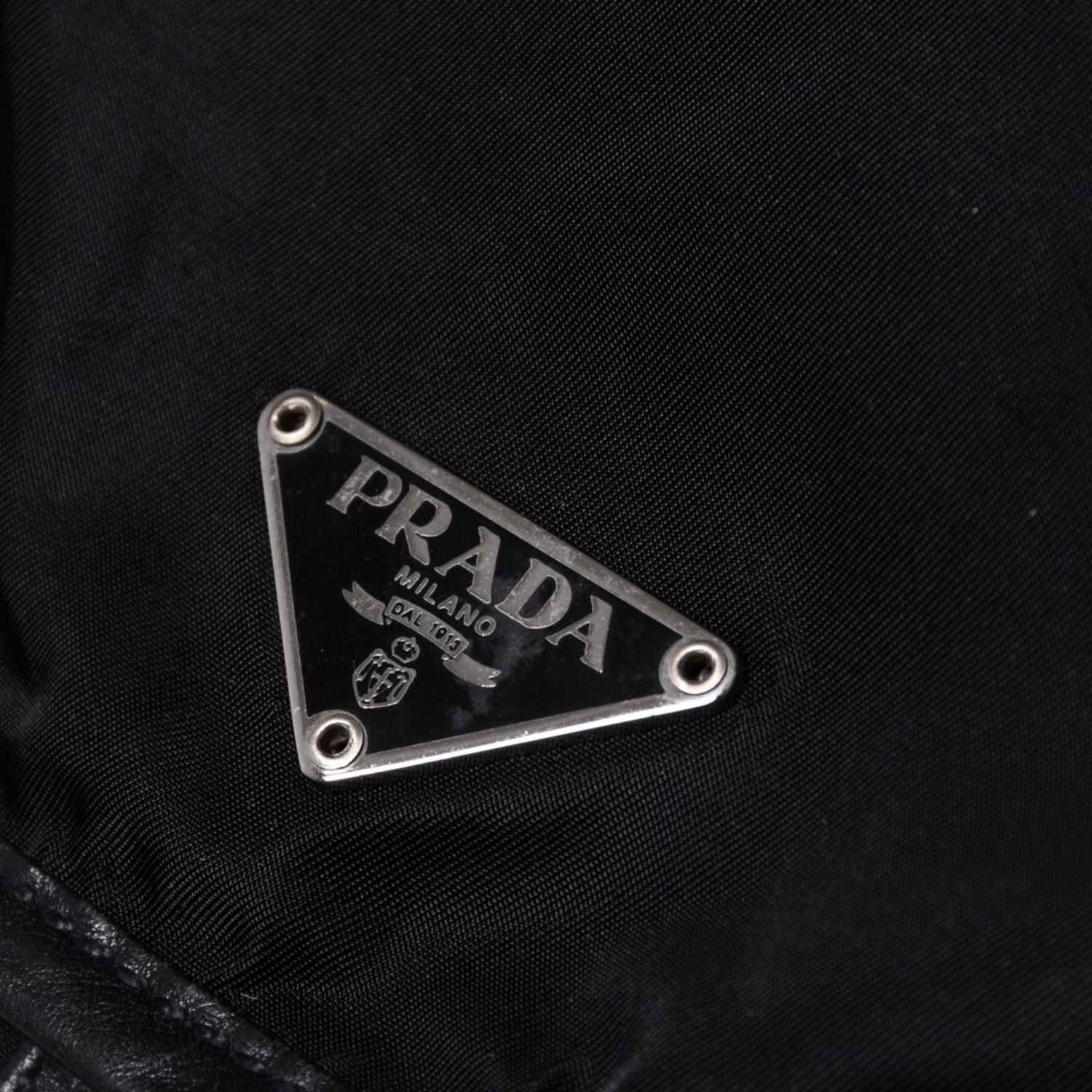 Prada Backpack Re-Nylon Black Nylon Saffiano Leather — view 8