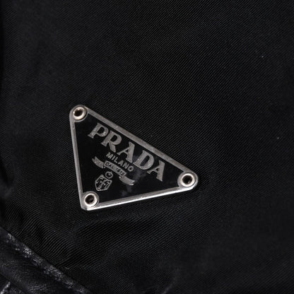 Prada Backpack Re-Nylon Black Nylon Saffiano Leather — view 8